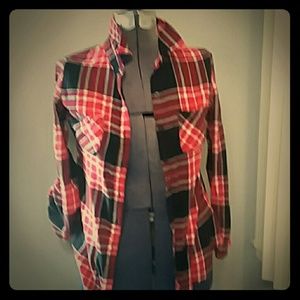 Red flannel Aztec back